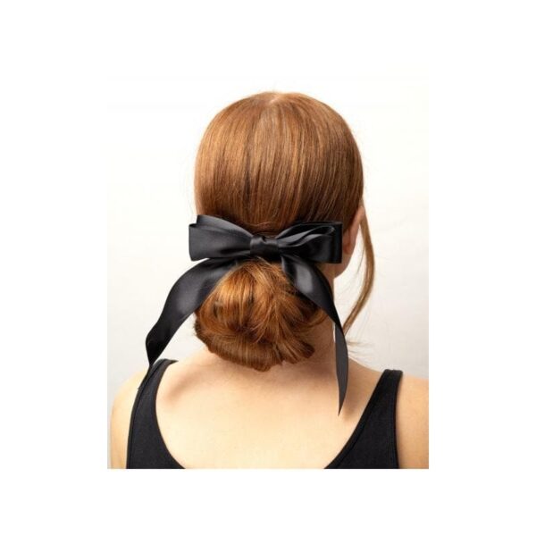 Brushworks Satin Hair Bow Duo Red and Black