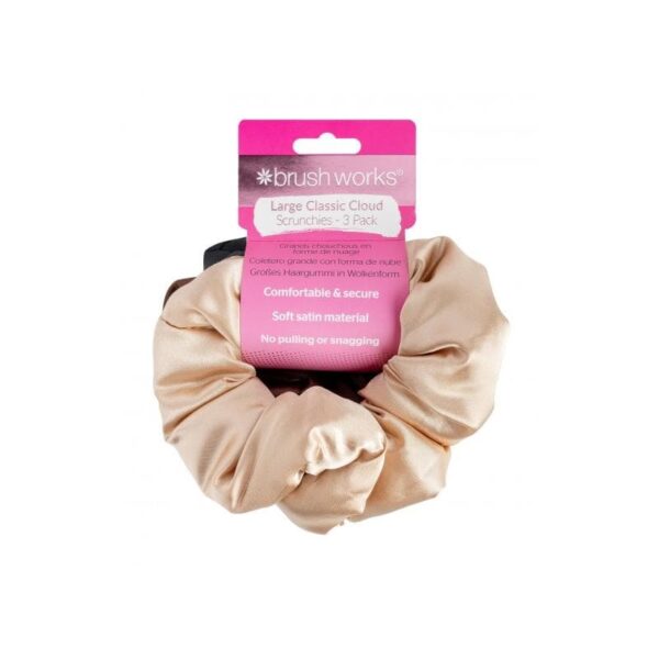 Brushworks Large Classic Cloud Scrunchies Juuksekummid 3 Pack
