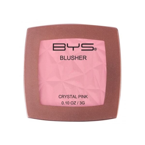 BYS põsepuna Crystal Pink Lisa oma põskedele värvi ja sära BYS Crystal Blush põsepuna abil. Sile ja siidine koostis sulandub nahal, Mica sisaldus tagab siidpehme lõppviimistluse. Põsepunale on pressitud võluv kristallmuster. Vegansõbralik. Ei ole loomade peal testitud.