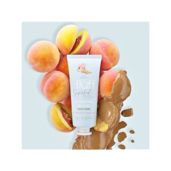 Niisutav kehakreem Peach and Caramel  Kreemja tekstuuriga niisutav kehakreem aaloe mahla ja magusa mandli õliga. Sisaldab 95% looduslikke koostisosi.  