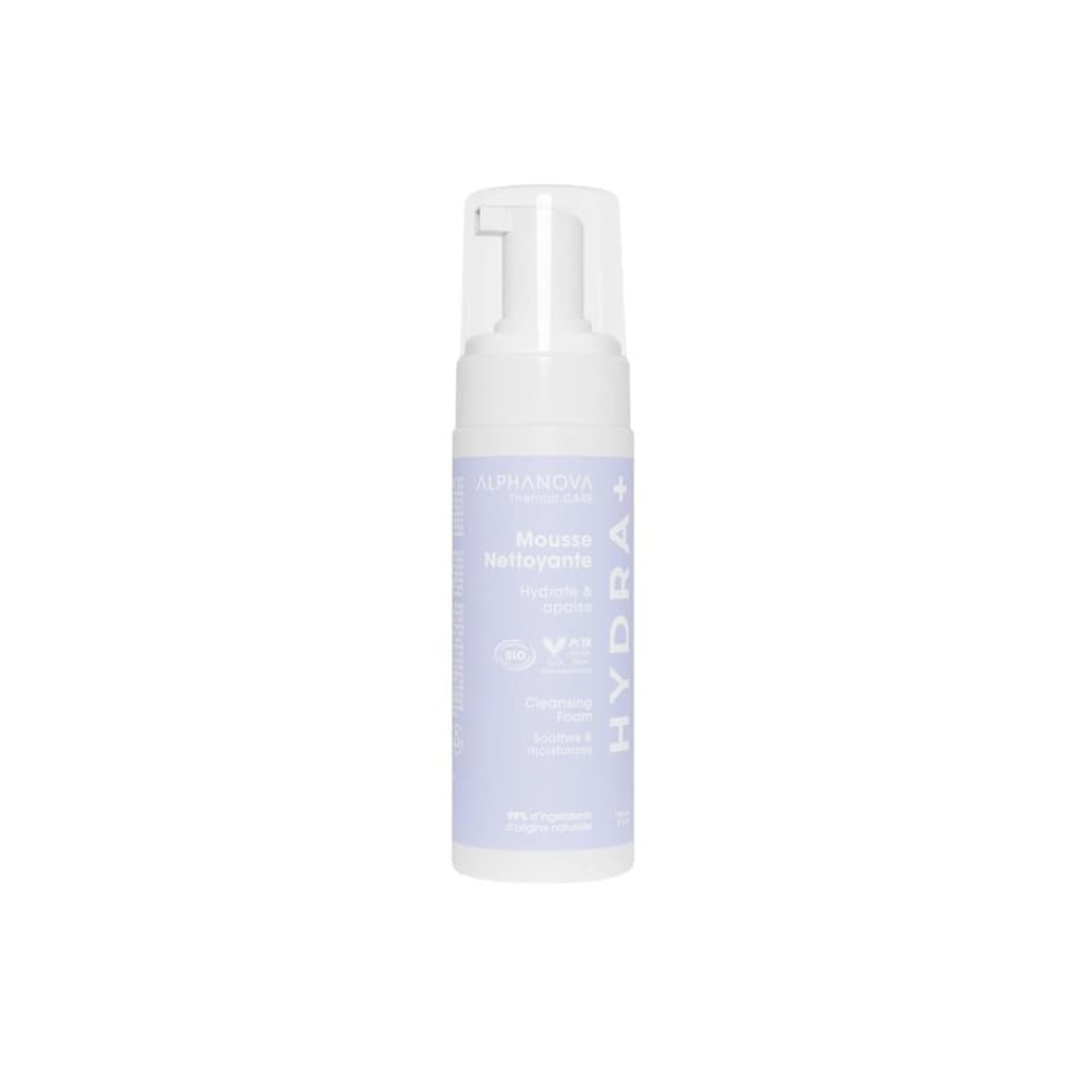 Alphanova Thermal Care puhastusvaht puhastab õrnalt ja rahustab nahka. Selle kreemjas ja õhuline tekstuur eemaldab kogunenud mustuse (saaste, meik jne) ja liigse rasu ilma nahka kuivatamata. Hüaluroonhape ja aktiivsed taimepõhised koostisained säilitavad hüdrolipiidkile ja naha niisutuse. Queen of the Meadows lillevesi on tõeline rahustav poore ahendav eliksiir, mis sobib ideaalselt tundlikule nahale. Selle pudel moodustab õrna vahupilve puhta, pehme ja niisutatud naha jaoks. Selle õrn lillelõhn muudab pealekandmise väga meeldivaks. 99% looduslikku päritolu koostisosi – 32% orgaanilisi koostisosi Kelle jaoks ? Kõikidele nahatüüpidele. ALPHANOVA Thermal Care on erakordse efektiivsusega looduslike hoolduste sari, mis ühendab endas: • Uuenduslikud uue põlvkonna looduslikud toimeained • Provence’i rahustav termaalvesi • Sertifitseeritud mahe- ja vegantoote loomulikkus