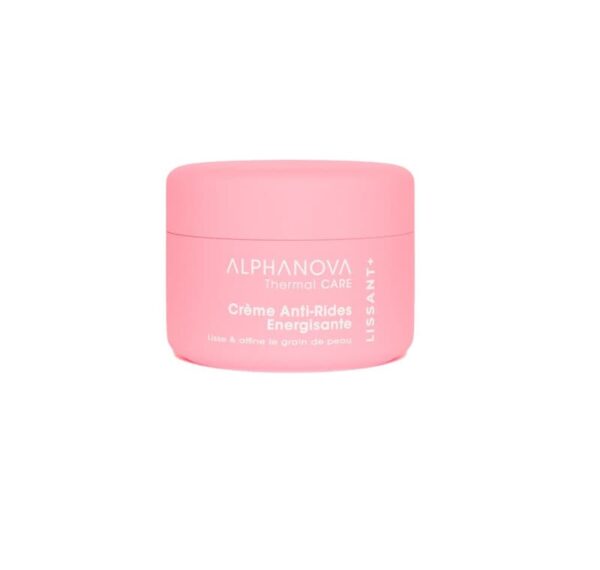 Alphanova Thermal Care energiat andev kortsudevastane kreem niisutab, silub ja täiustab naha tekstuuri. Selle kerge termiline valem ühendab endas kahte hüaluroonhapet ja kahte kortsudevastast toimeainet Power HBR ja Ayurvedic Holy Basil, mis vähendavad kortse, vähendavad punetust ja stimuleerivad naha elastsust. 95% väidavad, et dehüdratsioonikortsud tunduvad pehmenenud. (Power HBR test, 20 naist 28 päeva, kaks korda päevas). Selle vedel, niisutav, mitterasvane tekstuur muudab naha siledaks ja taastab sära ja elastsuse, kaitstes samal ajal seda väliste agressioonide eest. Selle õrn aroom, nii lilleline kui puudrine, muudab pealekandmise väga meeldivaks. Peened jooned ja kortsud vähenevad. Nahk on särav, nooruslikult särav. 99% looduslikku päritolu koostisosi – 42% orgaanilisi koostisosi. Kelle jaoks ? Kõik nahatüübid. ALPHANOVA Thermal Care on erakordse efektiivsusega looduslike hoolduste sari, mis ühendab endas: • Uuenduslikud uue põlvkonna looduslikud toimeained • Provence’i rahustav termaalvesi • Sertifitseeritud mahe- ja vegantoote loomulikkus