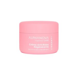 Alphanova Thermal Care taastav kortsudevastane kreem toidab ja silub kuiva nahka intensiivselt. Selle rikkalikus termilises koostises on ühendatud kaks hüaluroonhapet ja kaks kortsudevastast toimeainet: Power HBR ja Ayurveda püha basiilik ning intensiivne orgaaniline toitekompleks, mis vähendavad kortse, vähendavad punetust ja stimuleerivad naha elastsust. 95% väidavad, et dehüdratsioonikortsud tunduvad pehmenenud. (Power HBR test, 20 naist 28 päeva, kaks korda päevas). Selle kreemjas, toitev ja mittekleepuv tekstuur täidab ja taastab naha sära ja elastsuse. Selle õrn aroom, nii lilleline kui puudrine, muudab pealekandmise väga meeldivaks. Peened jooned ja kortsud vähenevad. Nahk on särav, intensiivselt niisutatud ja nooruslikult särav. 99% looduslikku päritolu koostisosi – 40% orgaanilisi koostisosi. Kelle jaoks ? Normaalne kuni väga kuiv nahk. ALPHANOVA Thermal Care on erakordse efektiivsusega looduslike hoolduste sari, mis ühendab endas: • Uuenduslikud uue põlvkonna looduslikud toimeained • Provence’i rahustav termaalvesi • Sertifitseeritud mahe- ja vegantoote loomulikkus