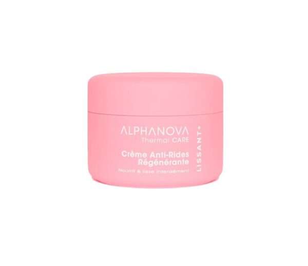 Alphanova Thermal Care taastav kortsudevastane kreem toidab ja silub kuiva nahka intensiivselt. Selle rikkalikus termilises koostises on ühendatud kaks hüaluroonhapet ja kaks kortsudevastast toimeainet: Power HBR ja Ayurveda püha basiilik ning intensiivne orgaaniline toitekompleks, mis vähendavad kortse, vähendavad punetust ja stimuleerivad naha elastsust. 95% väidavad, et dehüdratsioonikortsud tunduvad pehmenenud. (Power HBR test, 20 naist 28 päeva, kaks korda päevas). Selle kreemjas, toitev ja mittekleepuv tekstuur täidab ja taastab naha sära ja elastsuse. Selle õrn aroom, nii lilleline kui puudrine, muudab pealekandmise väga meeldivaks. Peened jooned ja kortsud vähenevad. Nahk on särav, intensiivselt niisutatud ja nooruslikult särav. 99% looduslikku päritolu koostisosi – 40% orgaanilisi koostisosi. Kelle jaoks ? Normaalne kuni väga kuiv nahk. ALPHANOVA Thermal Care on erakordse efektiivsusega looduslike hoolduste sari, mis ühendab endas: • Uuenduslikud uue põlvkonna looduslikud toimeained • Provence’i rahustav termaalvesi • Sertifitseeritud mahe- ja vegantoote loomulikkus