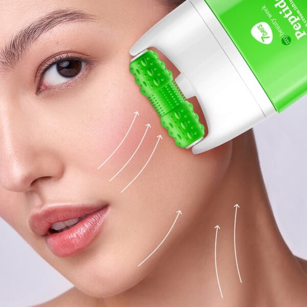 Näokreem 7DAYS MY BEAUTY WEEK Peptiid 80 ml + 3D masseerija sügavtoitmiseks, vananemisvastaseks, naha elastsuse, sileduse ja elastsuse suurendamiseks. Kahetoimeline toitev näokreem Peptide Complexiga: 24-tunnine niisutus + näomassaaž. 3D FACE FIT Massager annab tõstva efekti, vähendab turseid, silub kortse ning kujundab kindla ja kindla näokontuuri.
