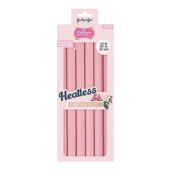 The Vintage Cosmetic Company Bendy Hair Rollers Pink Juukserullid Roosad 12tk Loo kauneid lokke ja laineid ilma klambrite ja muude kinnitusteta. Lihtne kasutada ja mugav juustesse kinnitada. Annavad juustele kauni volüümi. Kuidas kasutada samm-sammult: 1. Eralda juuksed salkudeks. 2. Kui jõud peanahani, painuta rulli otsad ülespoole, et see kinnitada. 3. Keera kõik salgud ümber lokirulli. 4. Lahtiste lokkide puhul kasuta suuri salke ja tihedamate lokkide puhul väiksemaid salke. 5. Intensiivsema loki saamiseks kasuta niisketel juustel ja kuivata õrnalt fööniga. 6. Kui juuksed on kuivanud või fikseerunud (kui kasutate kuivadel juustel), kerige rullid lihtsalt lahti ja naudi kaunist lokisoengut!